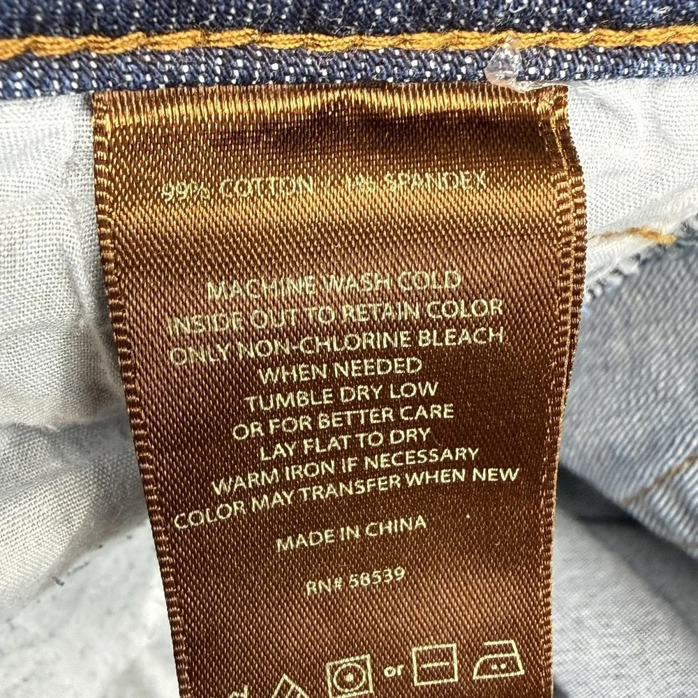 KUT From The Kloth Straight Leg Jeans Womens 10S Blue‎ Mid Rise Stretch Denim